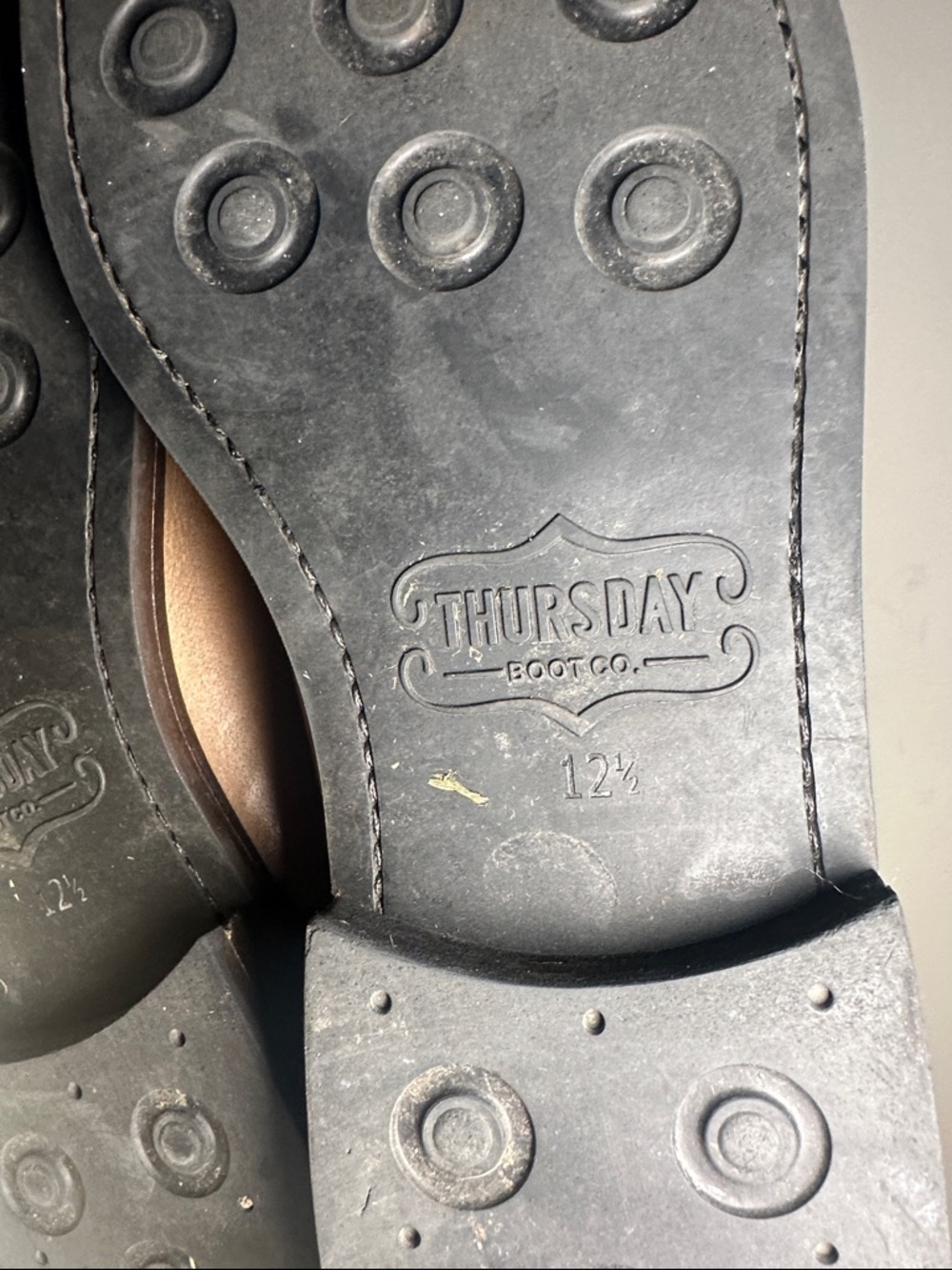 Thursday Boot Company Men's light brown Leather Cap-Toe Lace-Up Boots - Picture 8 of 11